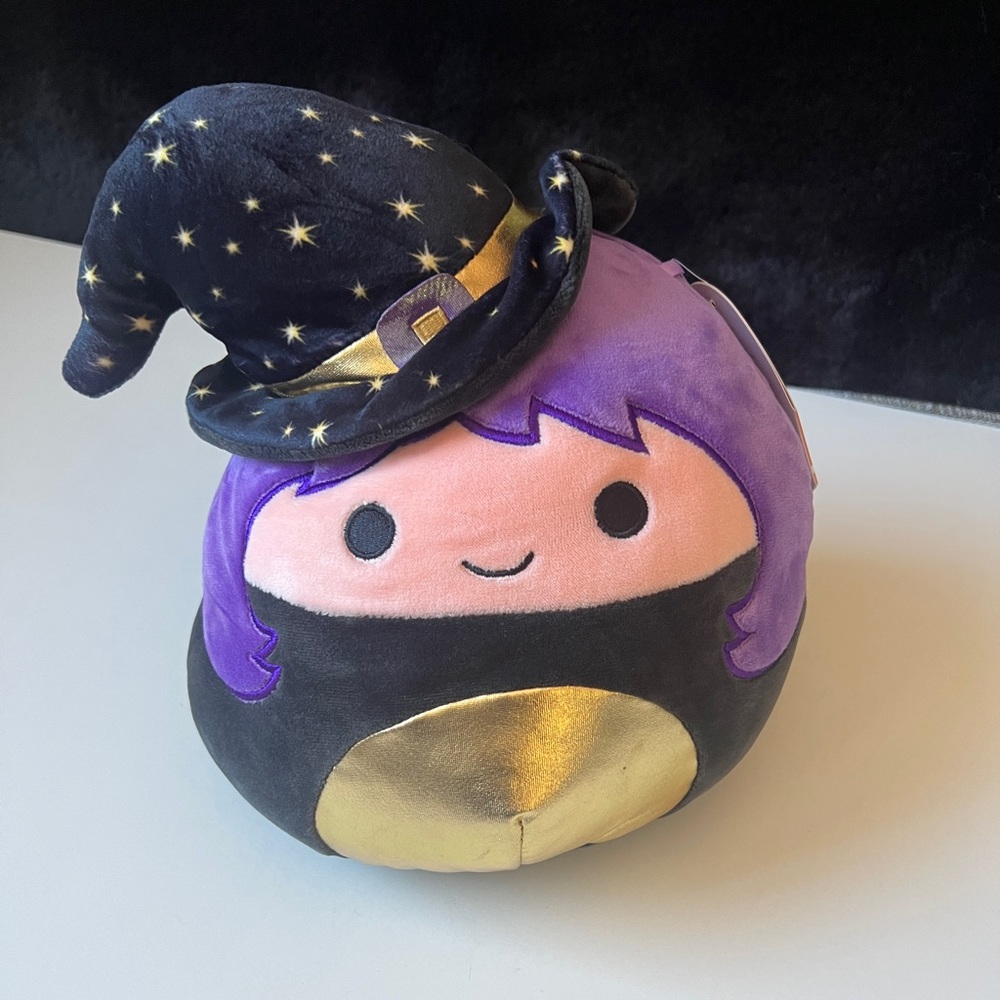 NWT Squishmallows Voodie the Golden Witch 2021 Halloween Stuffed Plush 12”